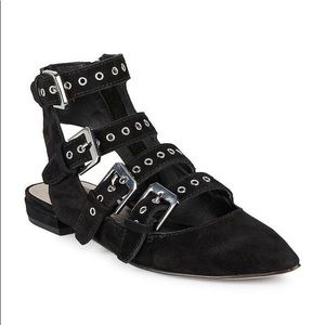 Dolce Vita Buckle Suede Flats